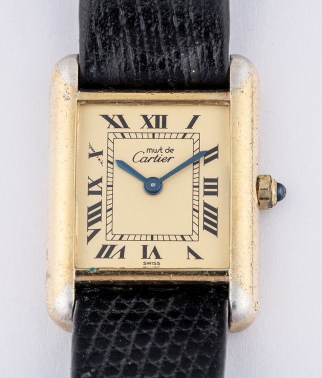 Lady's Cartier Must tank, ref 366001, quartz