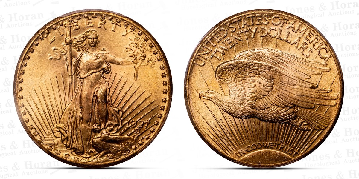 US Saint-Gaudens $20 Gold, 1927, PCGS MS66