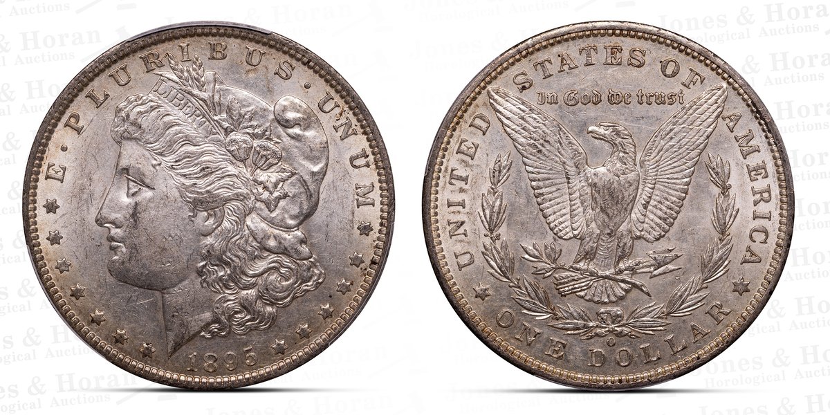 US Morgan Dollar, 1895-O, PCGS AU55 w/CAC