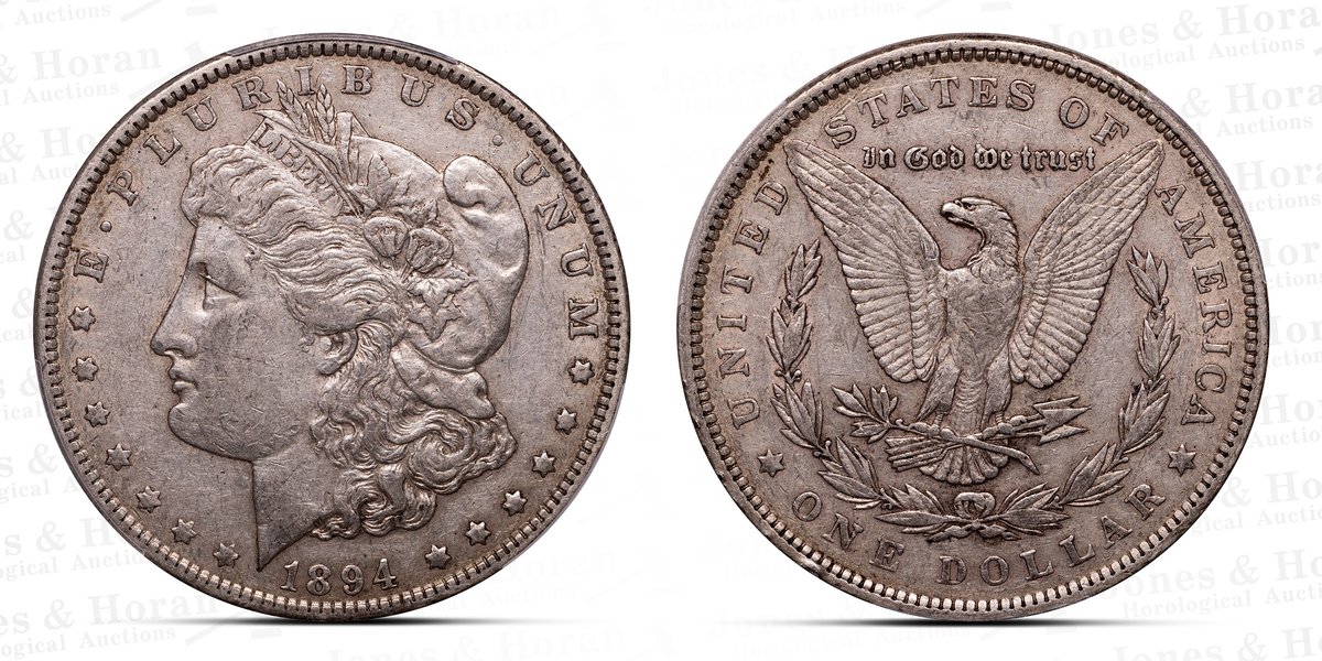 US Morgan Dollar, 1894, PCGS XF40