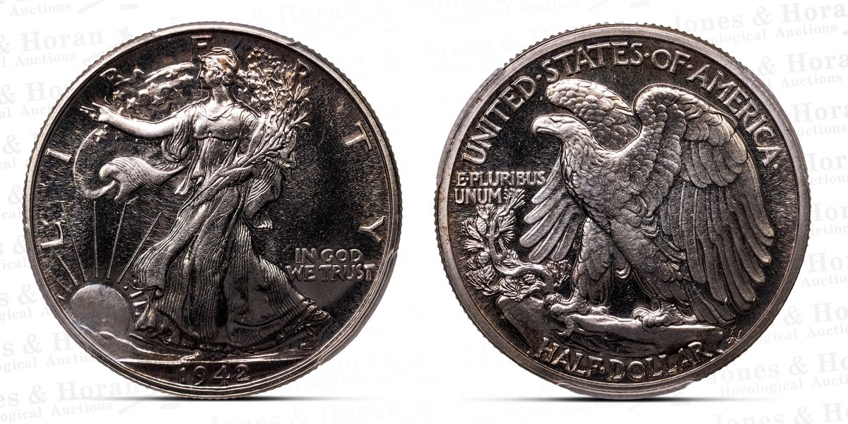 US Walking Liberty Half Dollar, 1942, PCGS PR67 w/CAC