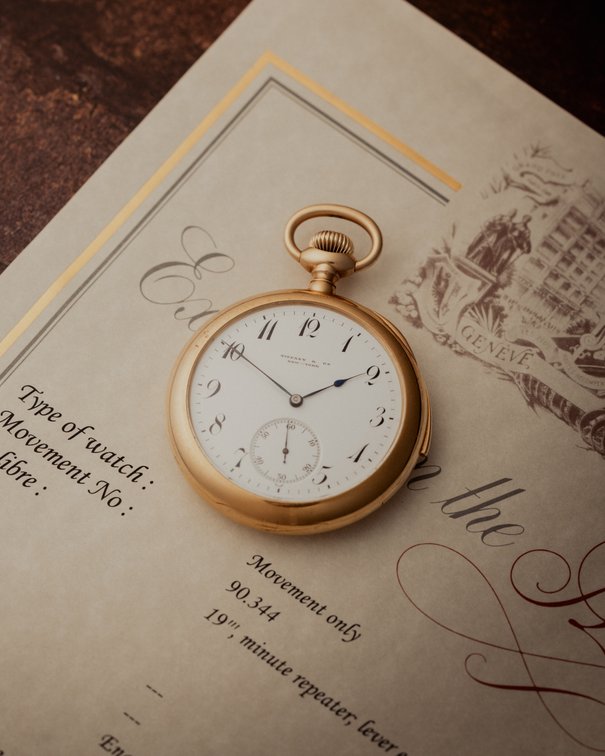 Patek Philippe, minute repeater, for Tiffany & Co, 53mm, heavy 18K