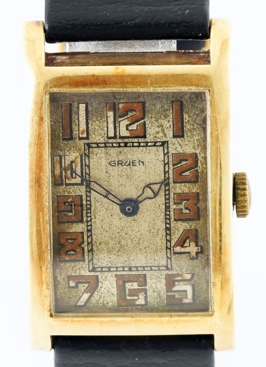 Gruen, manual wind in 14K