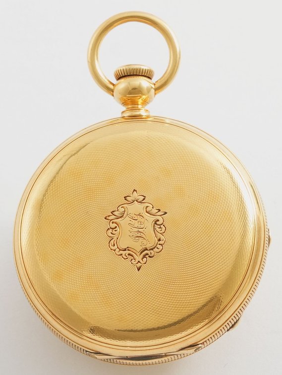 Philadelphia Watch Co, pendant watch, 19J, 18K HC