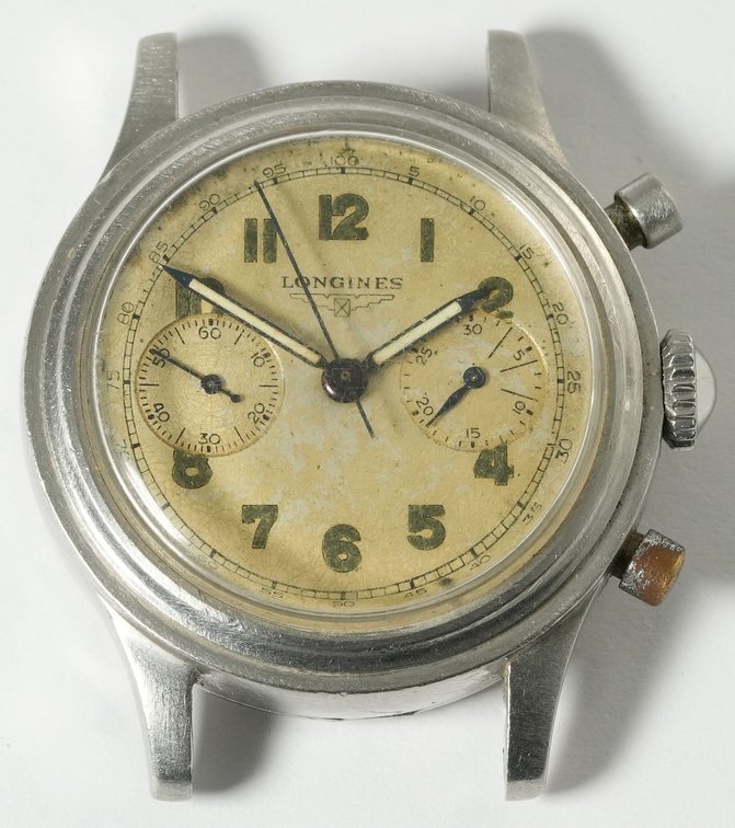 Longines flyback chronograph, ref 6075, manual wind