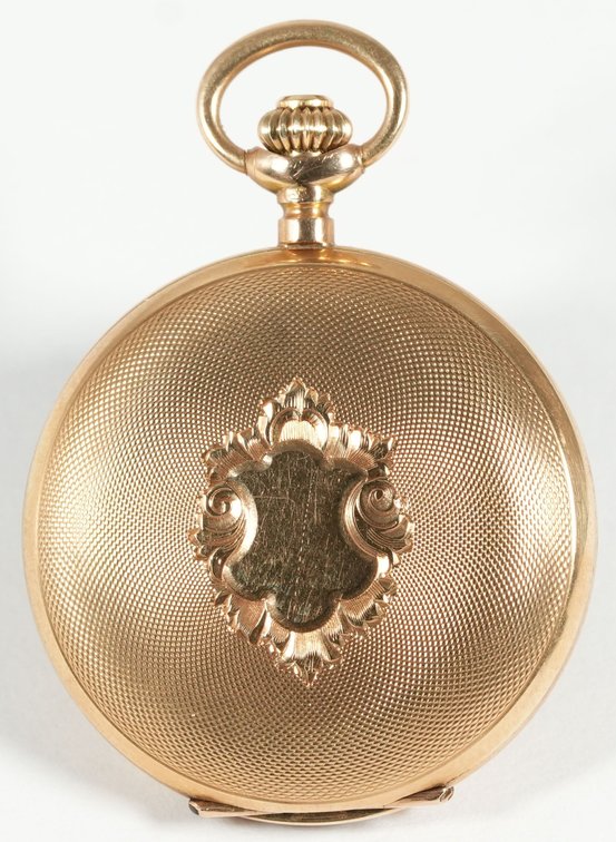 A Moser & Cie, pendant watch, 31mm, 14K HC