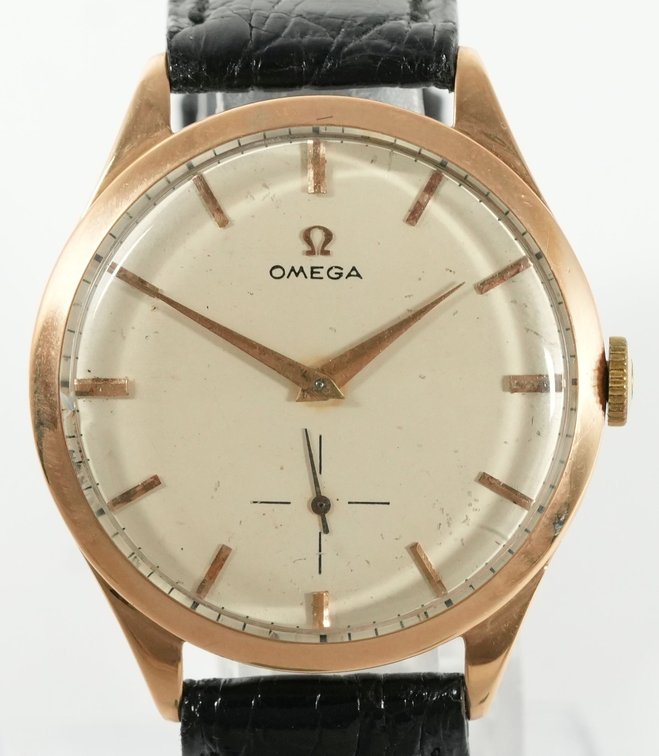 Omega "Jumbo" manual wind in 18K