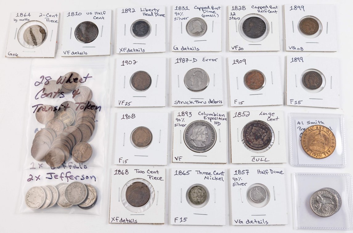US Coin lot (21) Assorted US coins