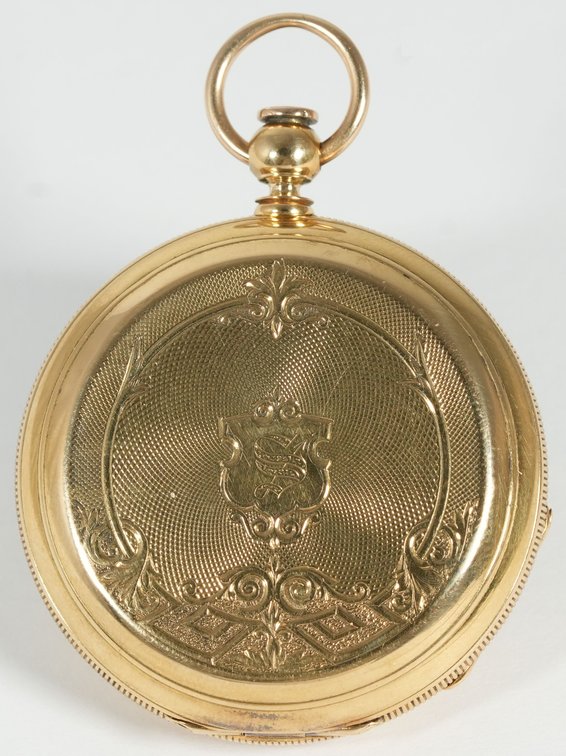 Waltham, pendant watch, 10S, 18K drum style HC