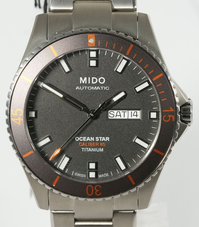 Mido Ocean Star 200 Titanium, ref M026.430.44.061.00, w/B&P