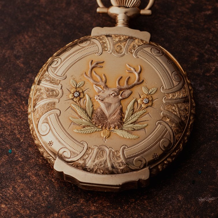 Hamilton, 17J, 16S, 14K multicolor HC w/beautiful detail