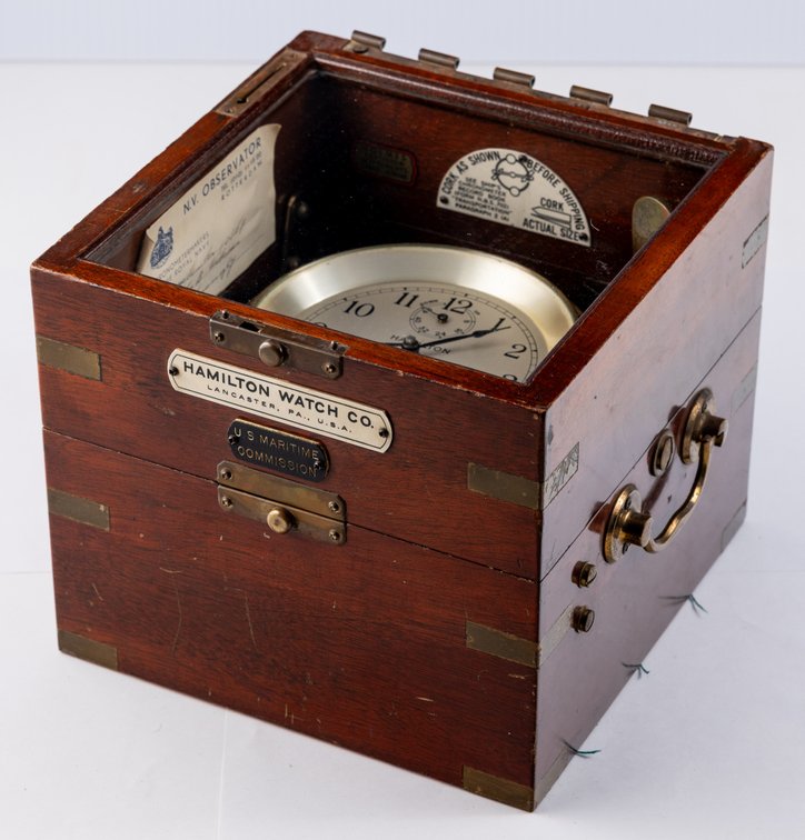 Hamilton, Model 21, marine chronometer for US Maritime Commission