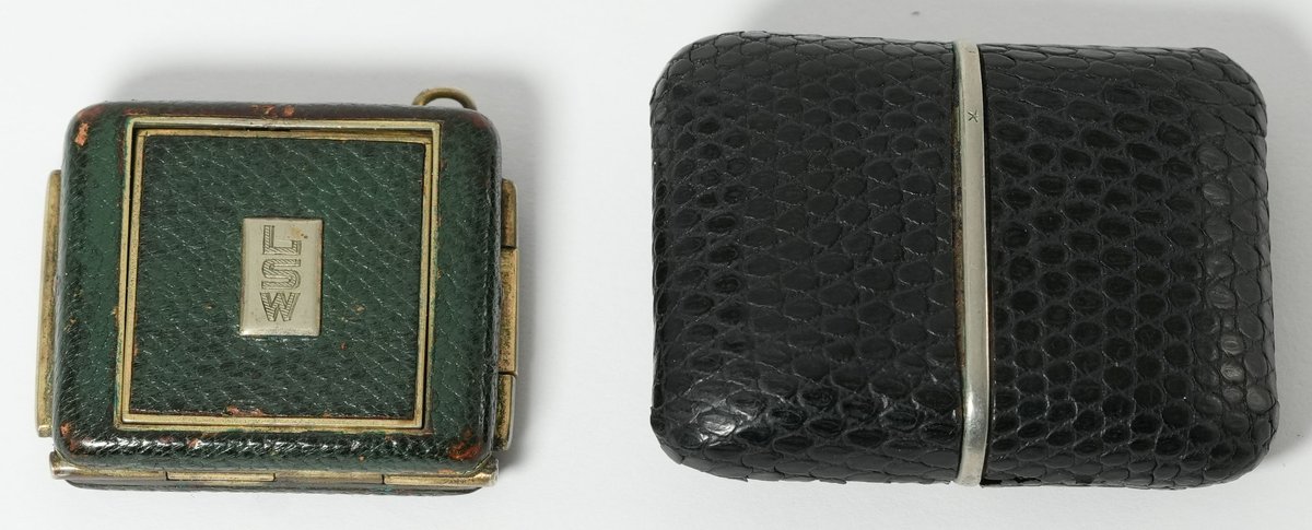 PW lot (2) Swiss travel or purse watches, both run