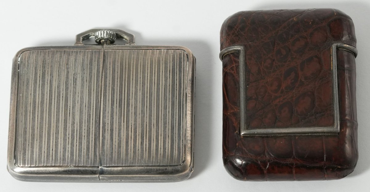 PW lot (2) Juvenia travel or purse watches, both run