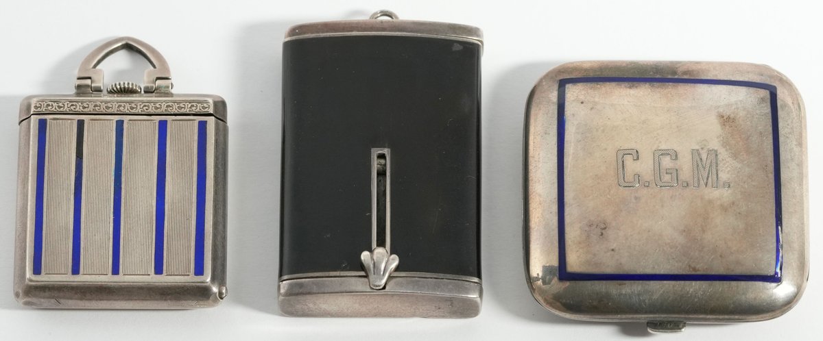 PW lot (3) European travel or purse watches, two run