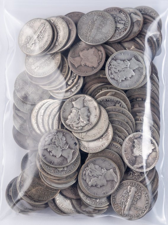 US Coin lot (118) Mercury Dimes