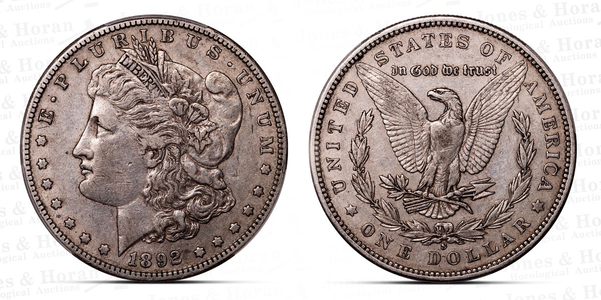 US Morgan Dollar, 1892-S, PCGS XF40