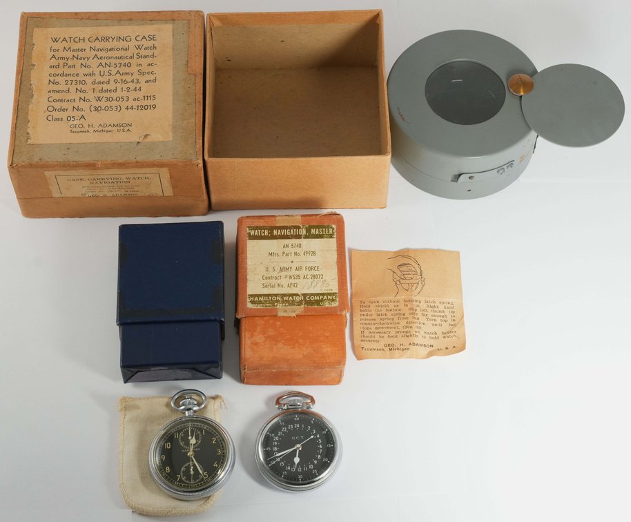 PW lot (2) Hamilton, US military watches, one runs