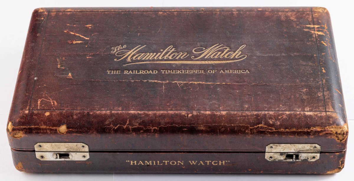 Hamilton, 16-watch pocket watch carrying case