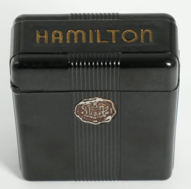 Hamilton, scarce black flip-top box for 992B or 950B