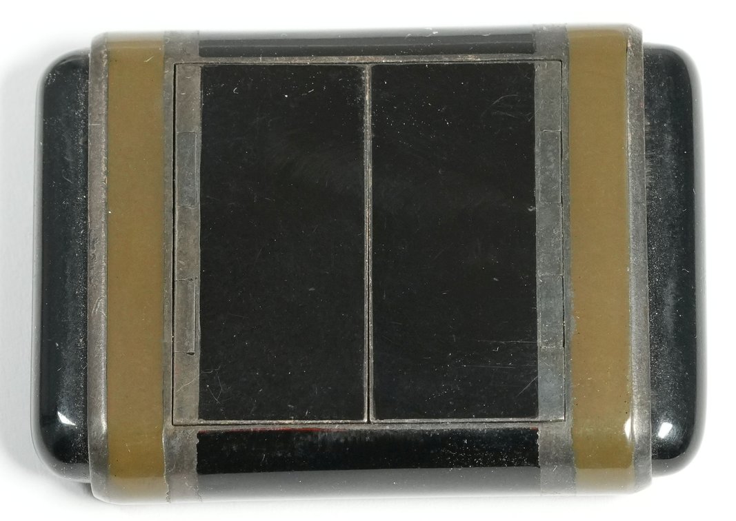 Tavannes, La Captive shuttered watch, silver w/enamel