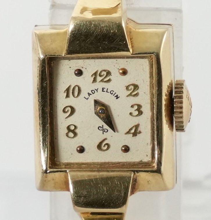 Lady Elgin, cocktail watch in 14K