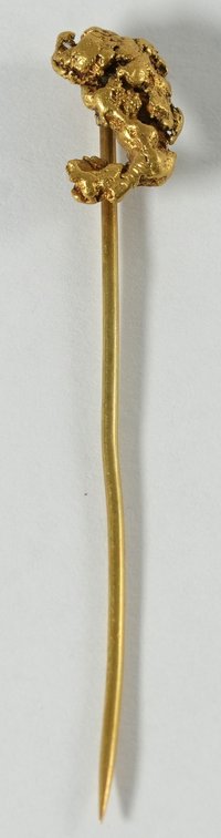 Gold Nugget Stick Pin, 14K