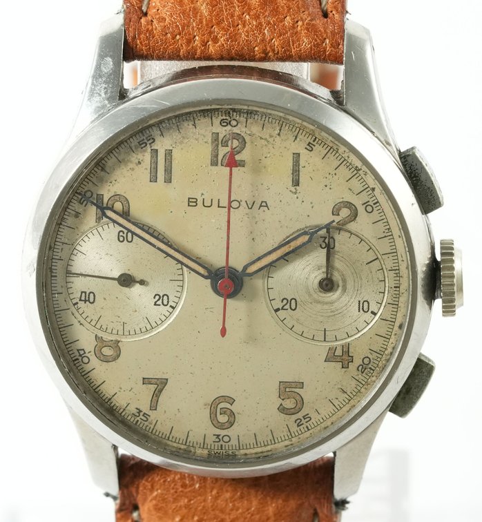 Bulova chronograph, manual wind