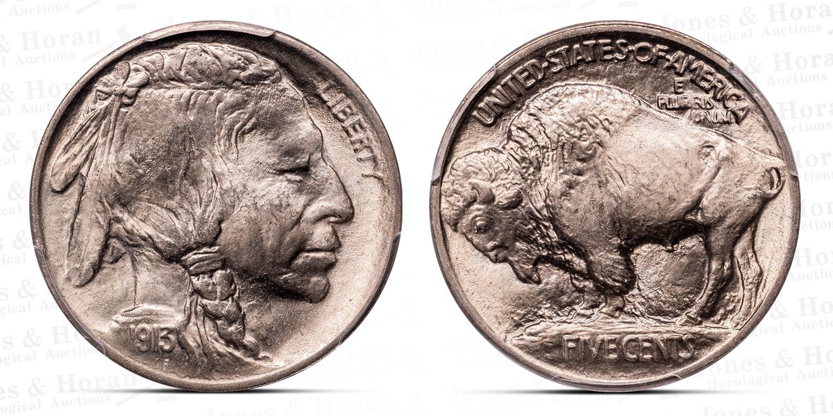 Buffalo Nickel, 1913 - type 1, PCGS MS66 w/CAC