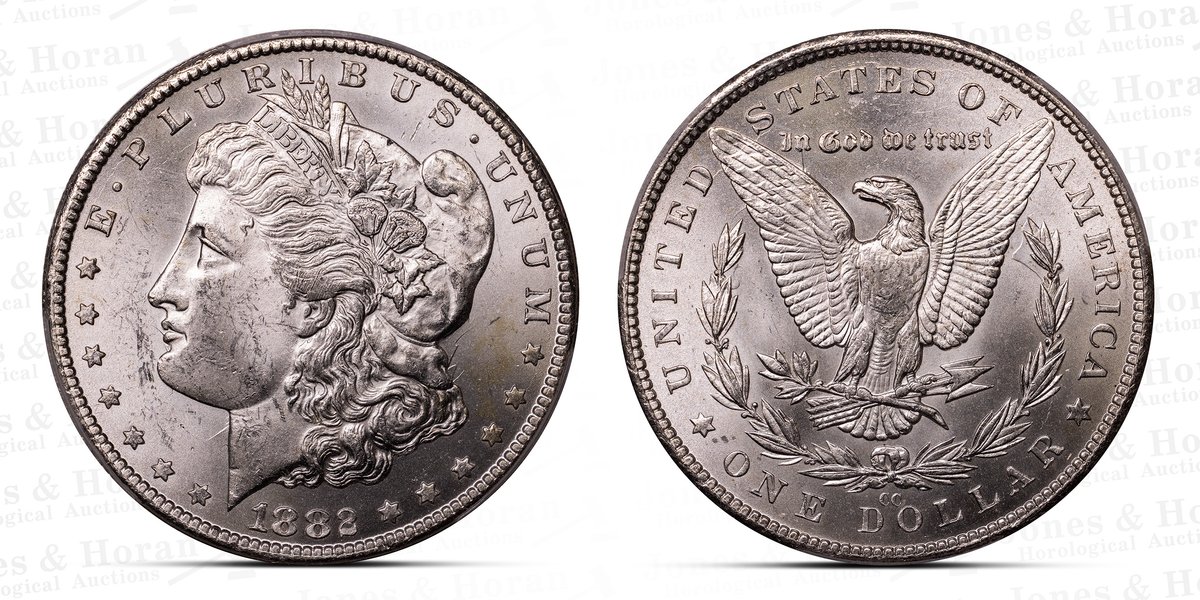 US Morgan Dollar, 1882-CC, PCGS MS63