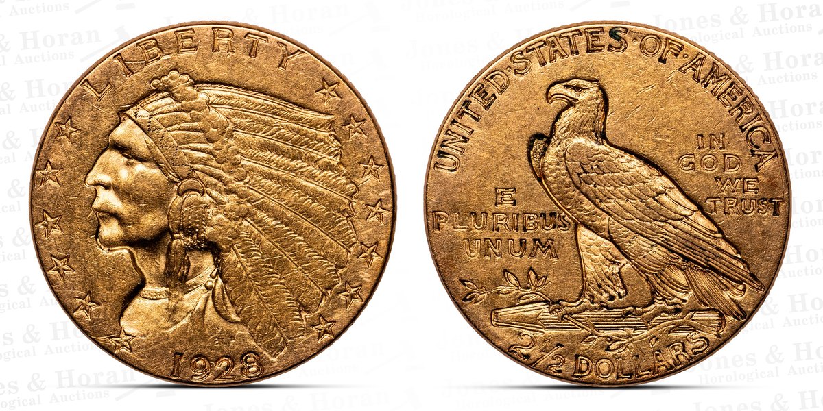 US $2.5 Gold Indian, 1928
