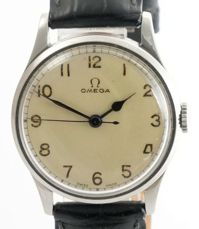 Omega WWII British pilot's watch, ref 13322, manual wind