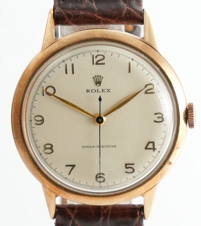 Rolex Precision, ref 13874, manual wind in 9K