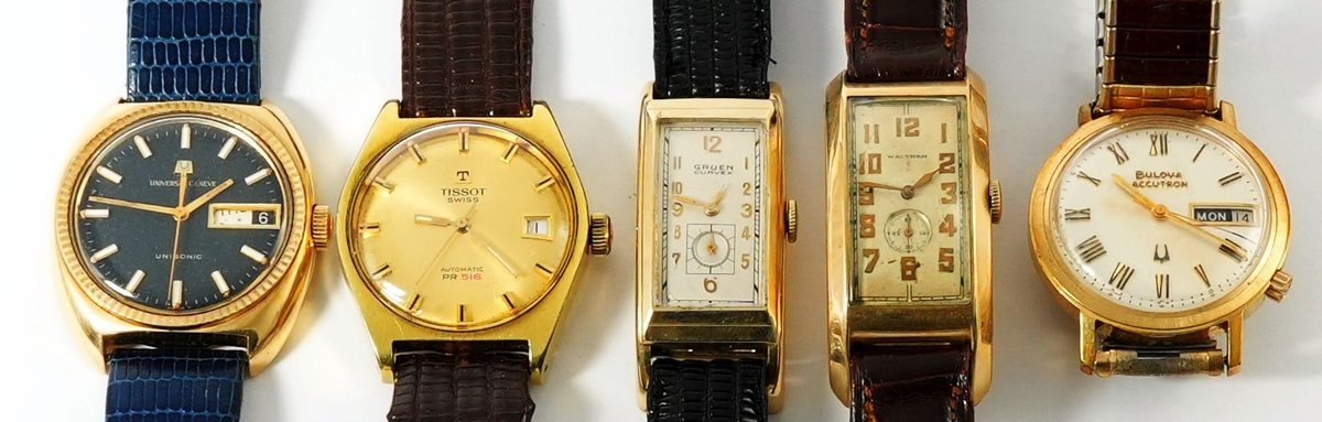 WW lot (5) Assorted American and Swiss, three run