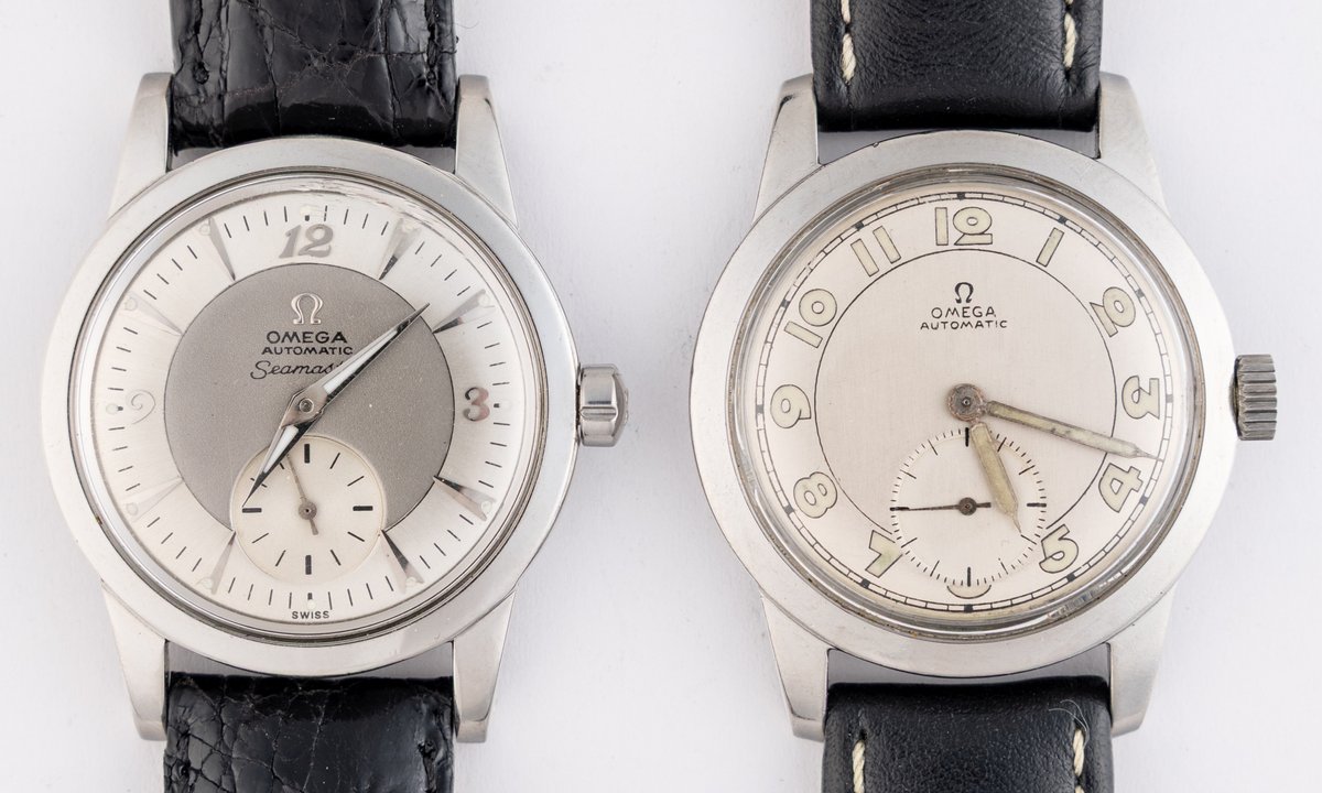 WW lot (2) Omega Seamaster, bumper automatic models, both run