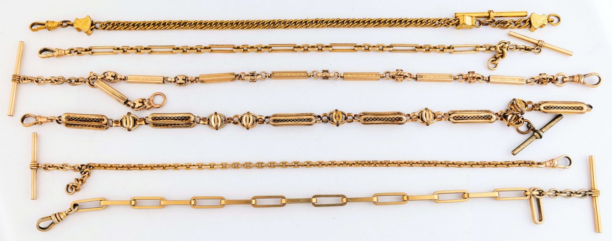 PW chain lot (6) Gold-filled PW chains