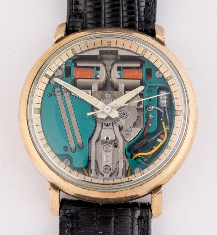 Bulova Accutron Spaceview 214, electronically controlled tuning fork