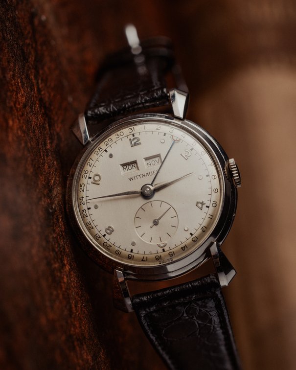 Wittnauer Triple Calendar, manual wind