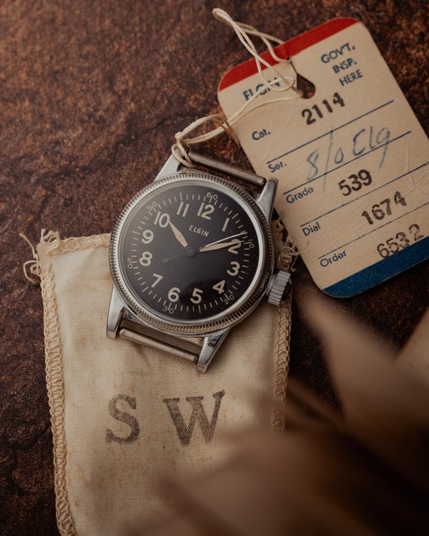 Elgin Type A-11, manual wind w/Tag