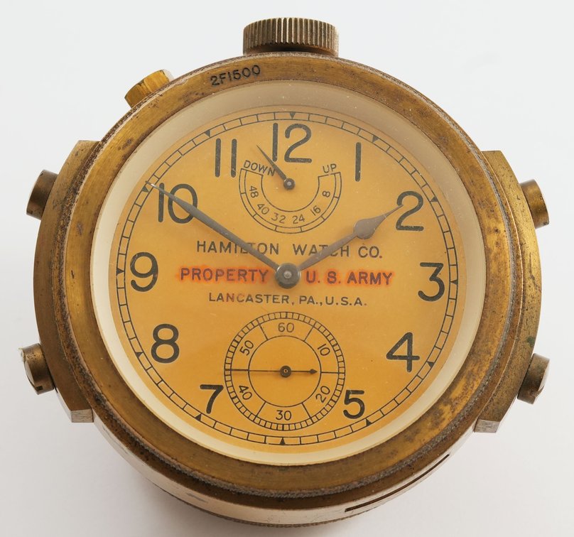 Hamilton, Model 22 marine chronometer w/scarce US Army markings