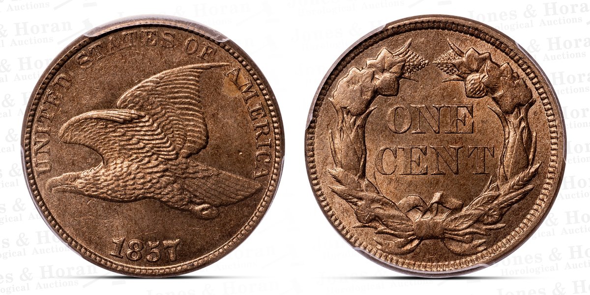US Flying Eagle Cent, 1857, PCGS MS61