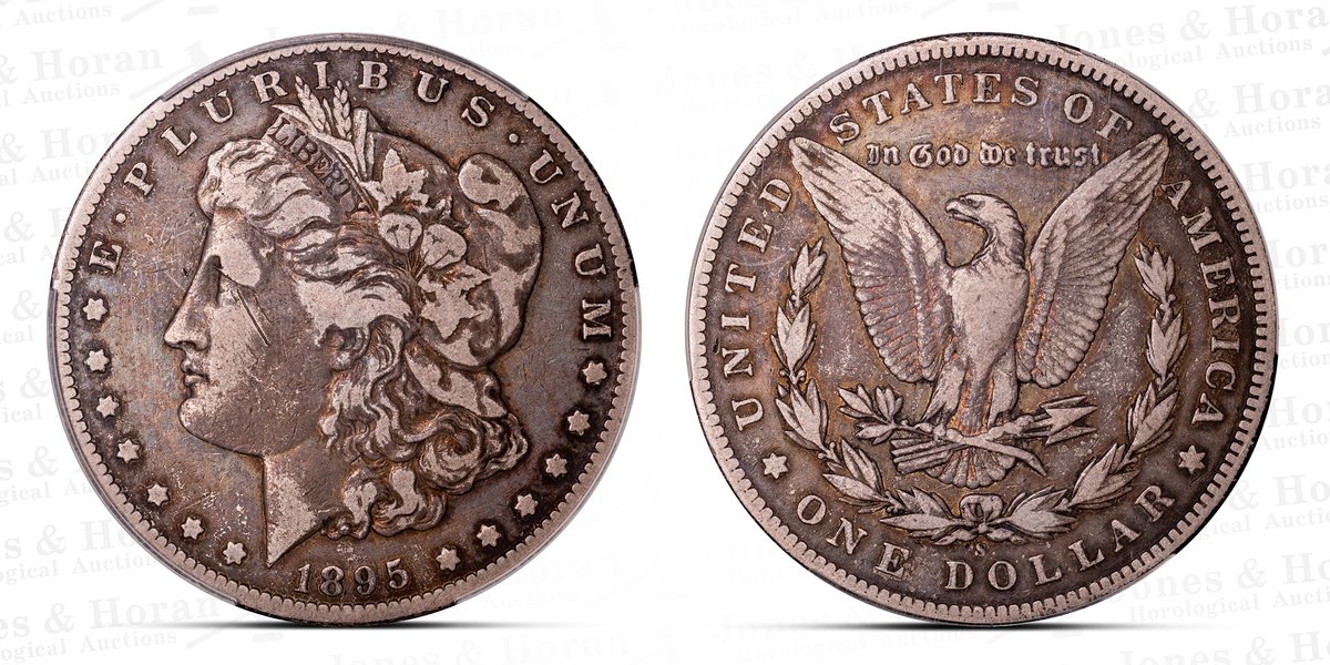 US Morgan Dollar, 1895-S, CACG F details