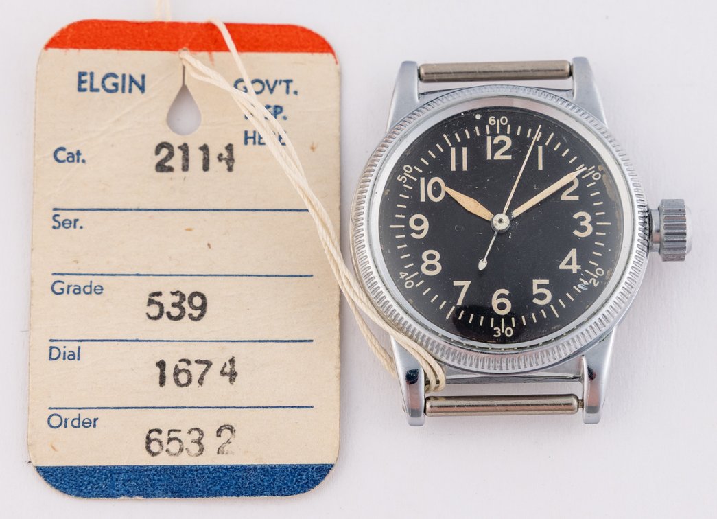 Elgin Type A-11, manual wind w/Tag