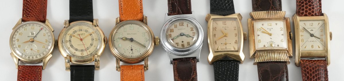 WW lot (7) Assorted Swiss & American Art Deco mechanical models, 5 run