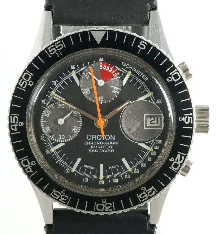 Croton Aviator Sea Diver chronograph w/Box