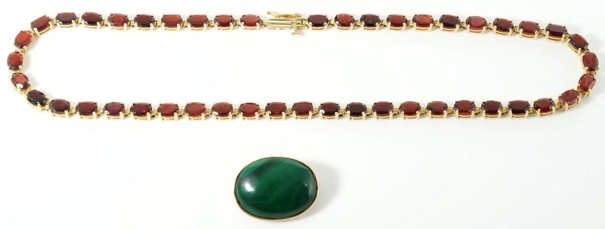 Jewelry lot (2) Assorted items 14K & 9K yellow gold w/Box