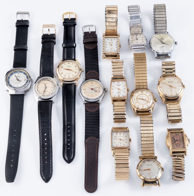 WW lot (13) Assorted Swiss & American mechanical models, 12 run