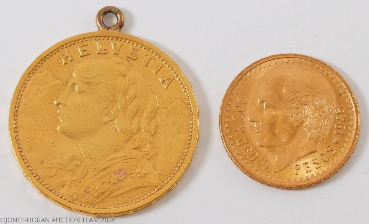 Coin lot (2) .900 gold coins