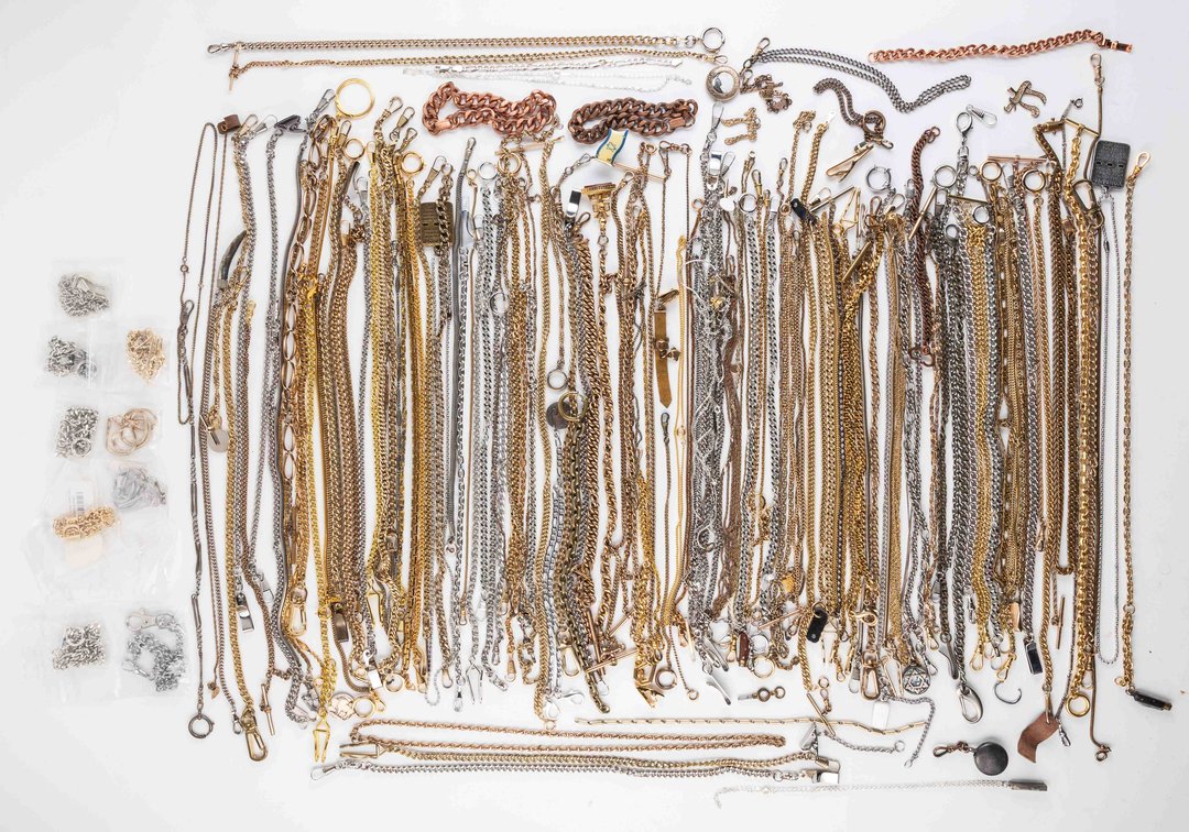PW chain lot as pictured including chains, fobs, keys and more