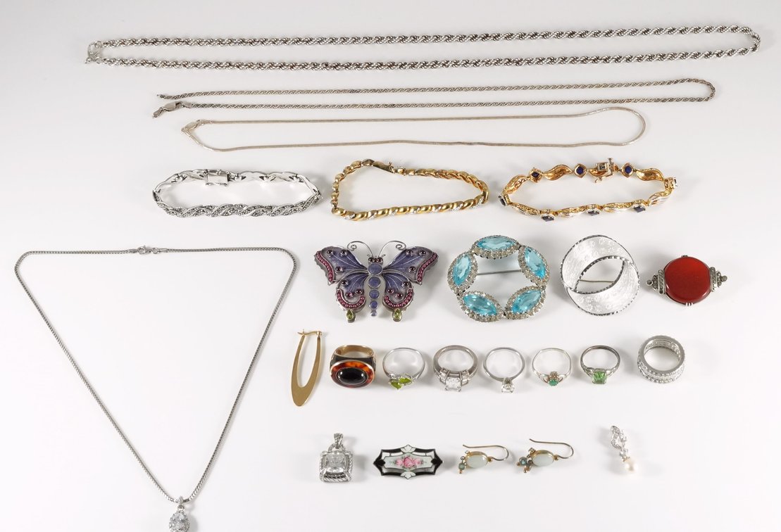 Large lot of assorted items as pictured in Sterling